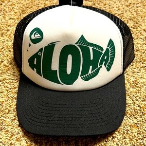 ALOHA Quicksilver SnapBack hat.